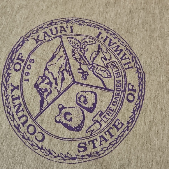 Kaua'i Hawaii 37th Annual Charity Walk Gray  Short Sleeve Commemorative Tee XL - Picture 8 of 8